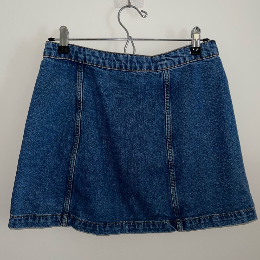 Top shop size 28 mini button denim skirt - Picture 2 of 5